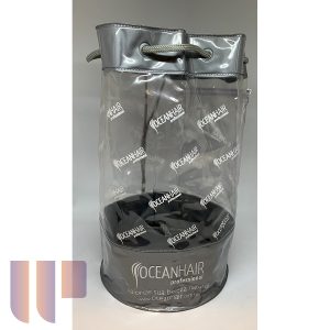 Bolsa de amarrar com detalhe cinza